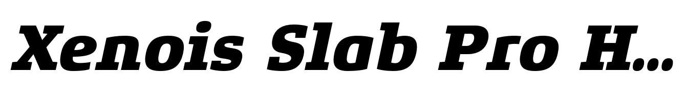 Xenois Slab Pro Heavy Italic